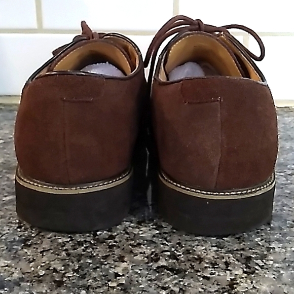 Croft & Barrow Core Technology Brown Leather/Suede Oxford Shoes. Size 11 - Picture 4 of 8